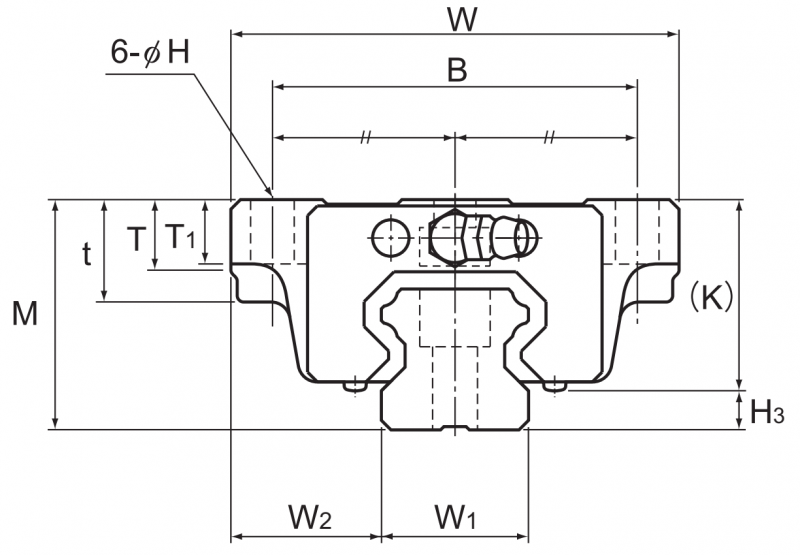 Подшипник HSR45CB THK