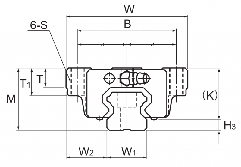 Подшипник HSR 20CA THK