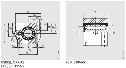 Подшипник KGN 12 C-PP-AS INA