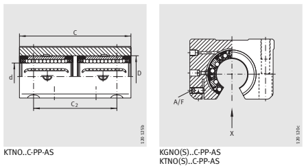 Подшипник KTNOS 12 C-PP-AS INA