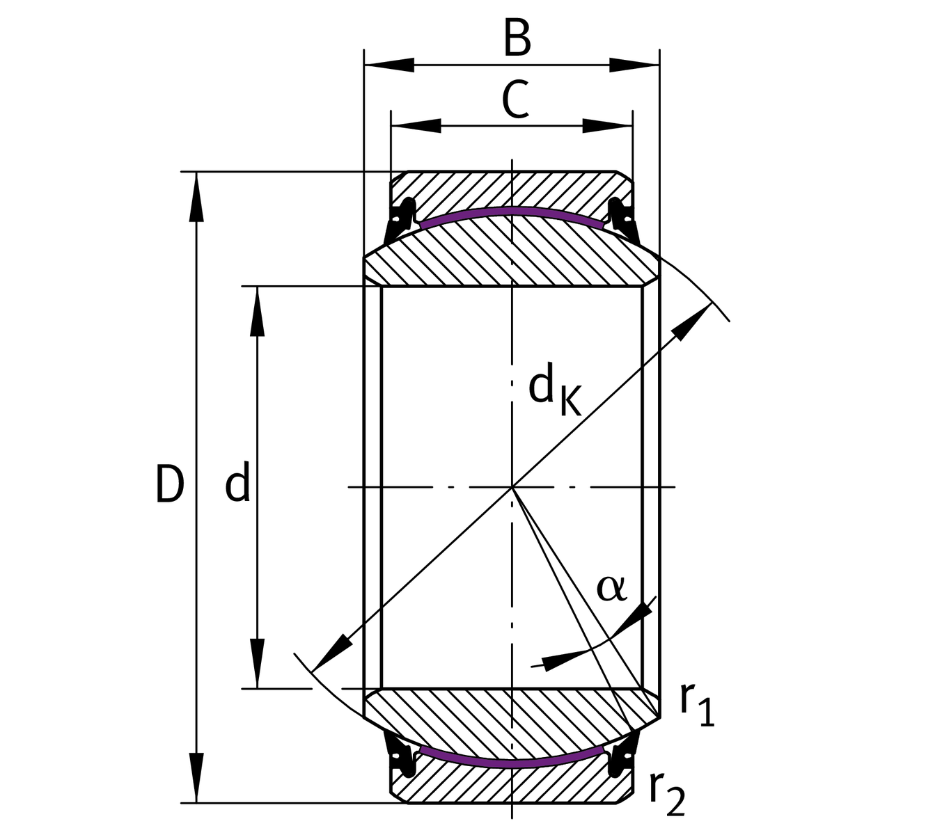 Подшипник GE120-UK-2RS-W1 INA