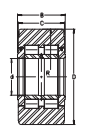 Подшипник NNTR 60X150X75 2Z INA