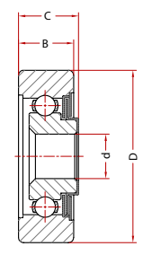 Подшипник TW 74-25-25-29-R BECO