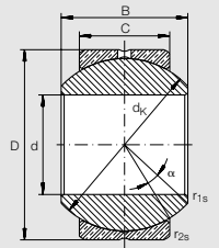 Подшипник GE12PB INA