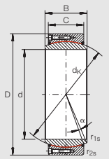 Подшипник GE 500 DW-2RS2 INA