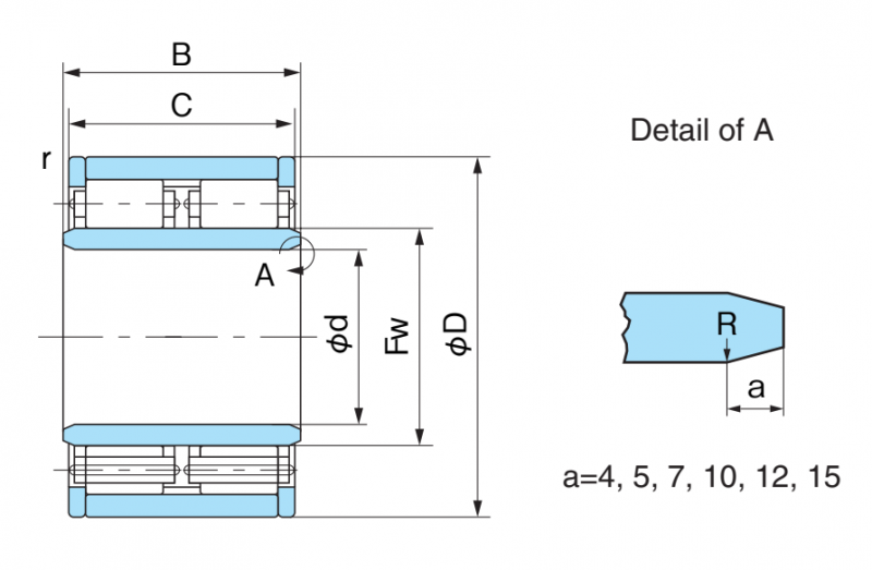 Подшипник FCD75 Nachi