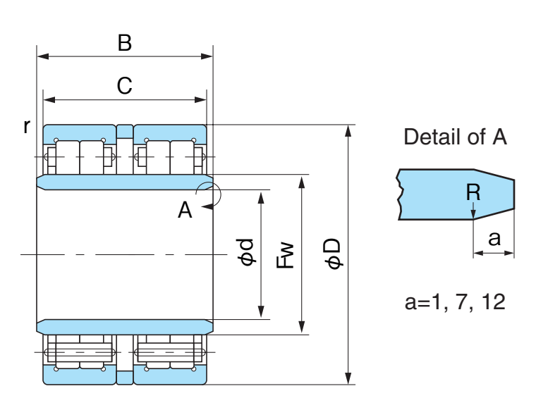 Подшипник FCF85S Nachi