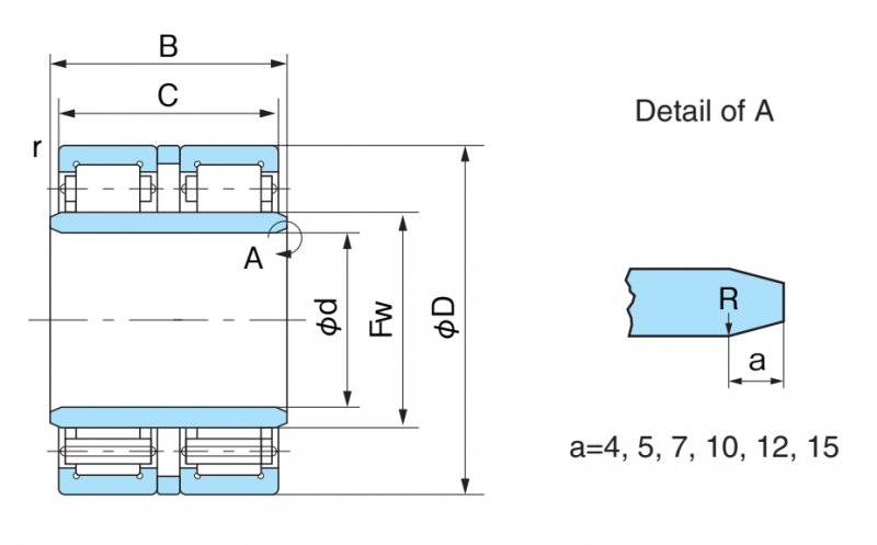 Подшипник FCD85S Nachi