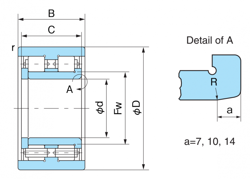 Подшипник FCD120S21 Nachi