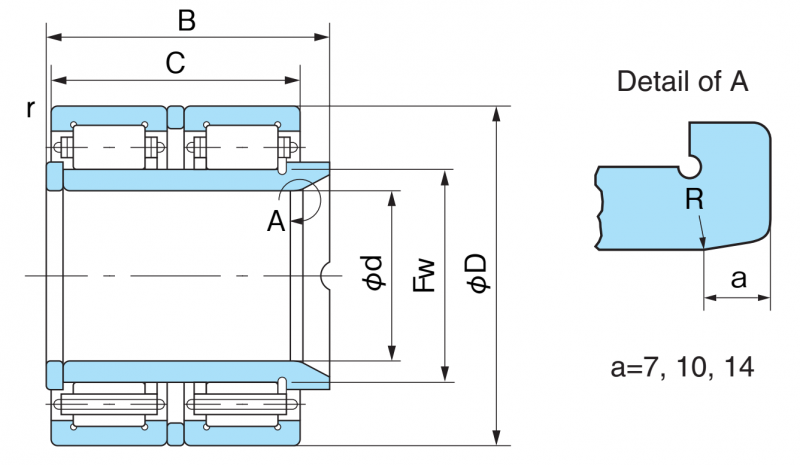 Подшипник JC21 Nachi