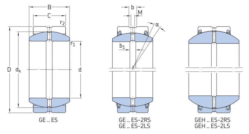 Подшипник GEH45ES-2RS SKF