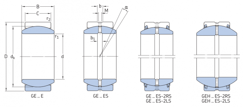 Подшипник GEH40ES-2RS SKF