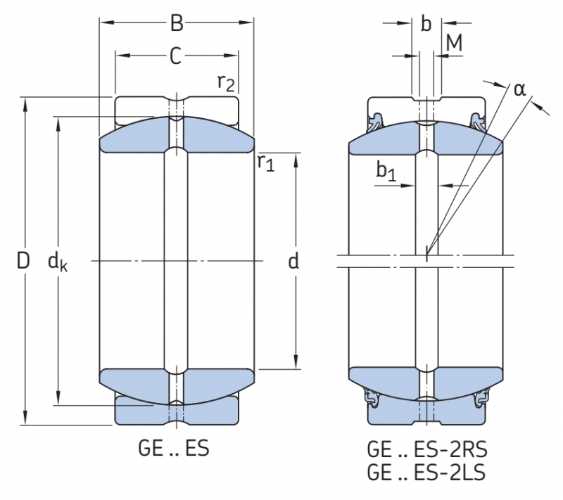 Подшипник GE 140 ES-2LS SKF