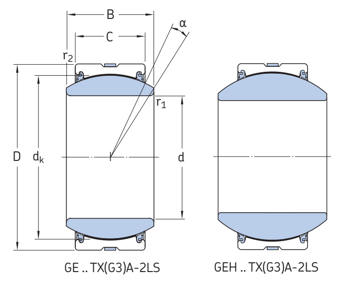 Подшипник GE110TXA-2LS SKF