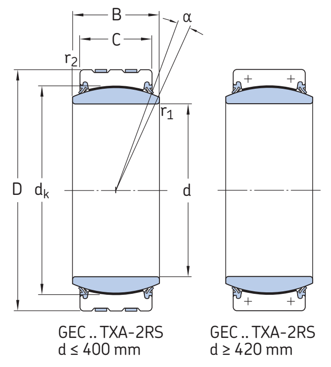 Подшипник GEC 340 TXA-2RS SKF