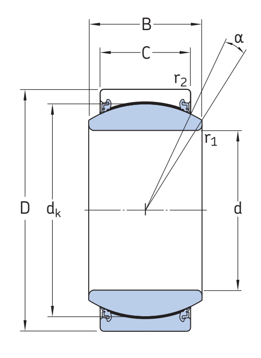 Подшипник GEZ104TXE-2LS SKF