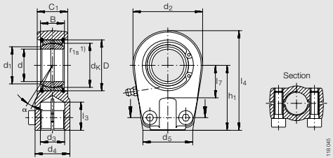 Подшипник GIHR-K50DO INA