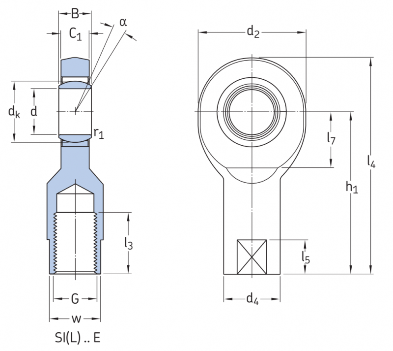 Подшипник SI10E SKF