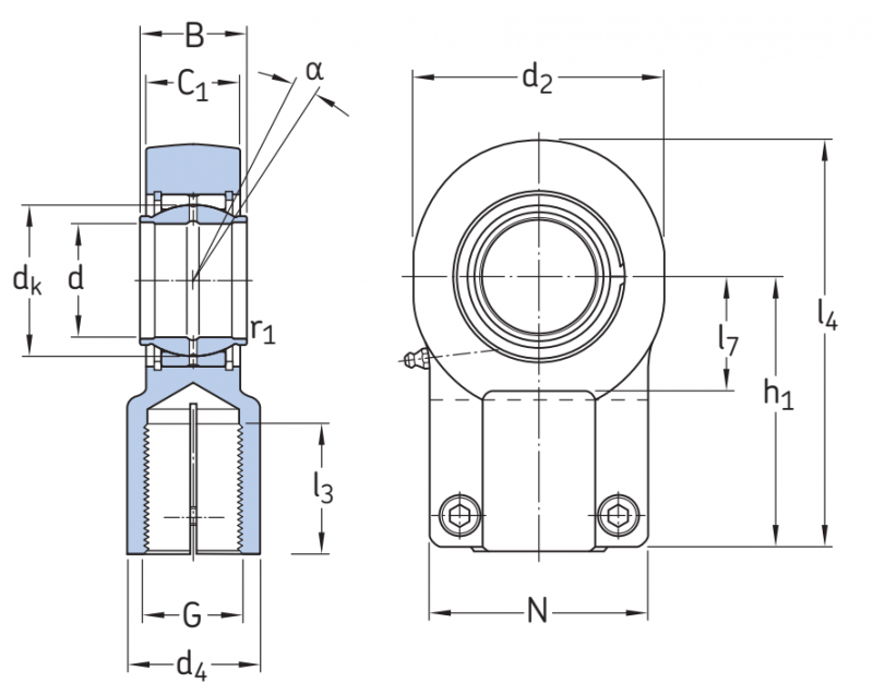 Подшипник SIQG100ES SKF