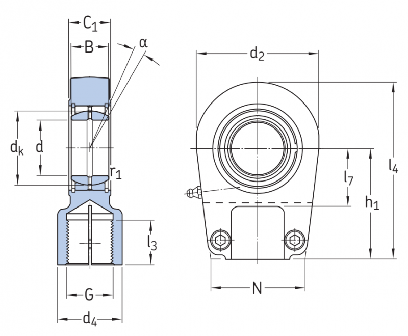 Подшипник SIR100ES SKF