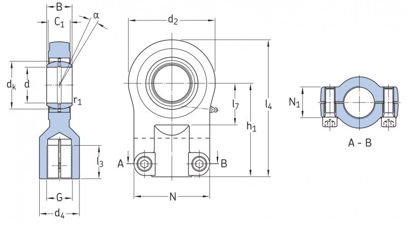 Подшипник SIJ40ES SKF