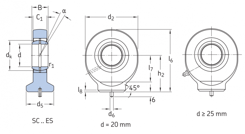 Подшипник SC25ES SKF