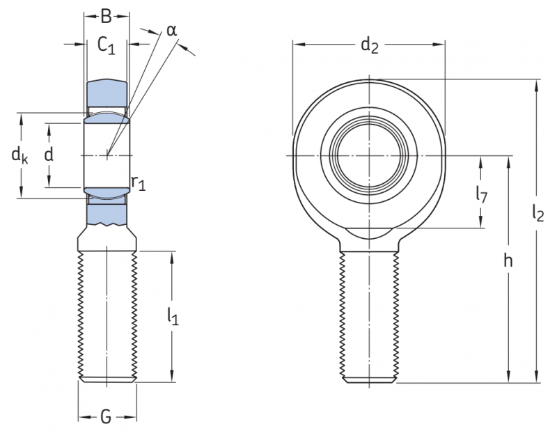 Подшипник SA10C SKF