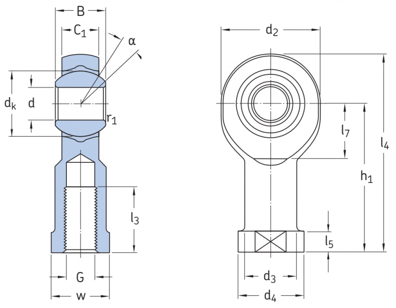 Подшипник SIKB10F SKF