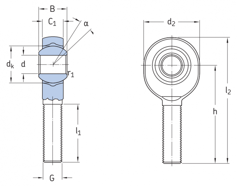 Подшипник SAKB12F SKF