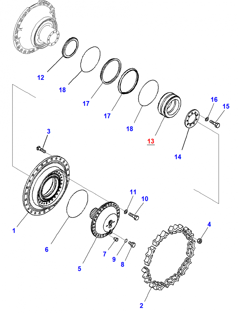 Подшипник 14X-09-51111