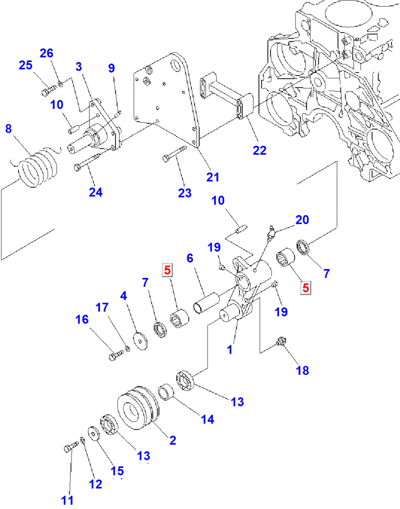 Подшипник 6162-64-3910