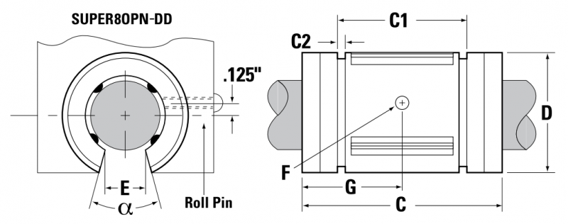 Подшипник SUPER80PN-DD Thomson