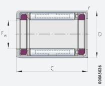 Подшипник HFL1826 INA