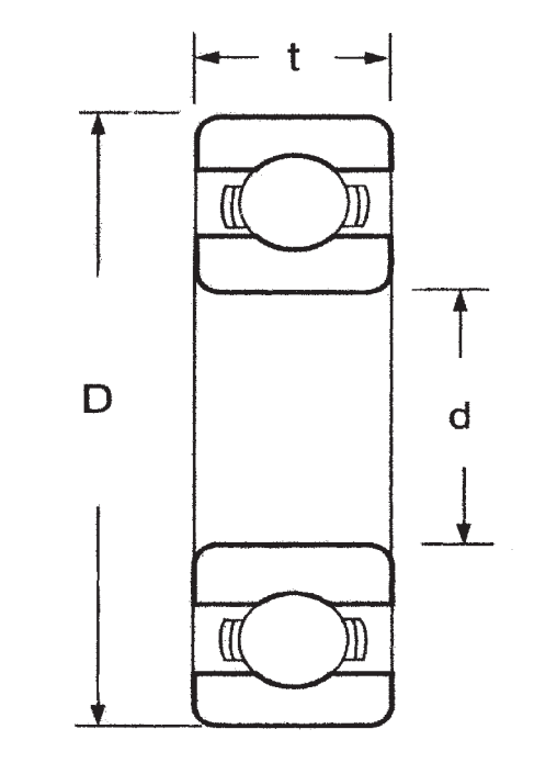 Подшипник 6310 Z FBJ