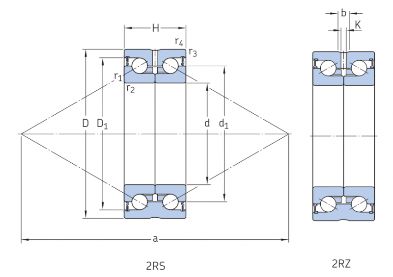 Подшипник BEAS012042-2RS SKF