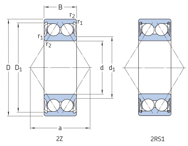 Подшипник 3204A-2RS1 SKF