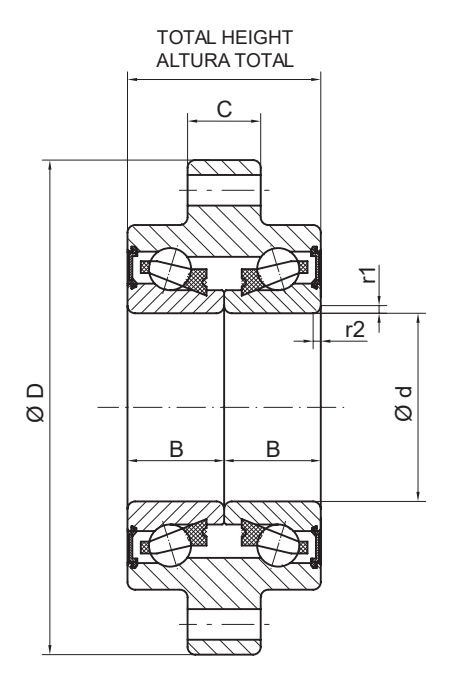 Подшипник F 16044 A&S - Fersa