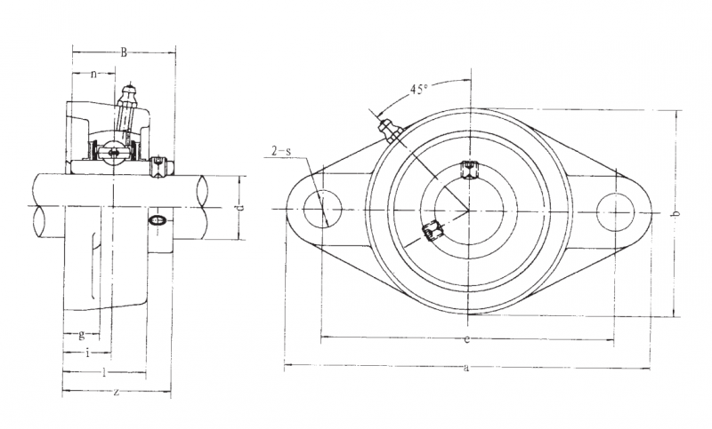 Подшипник UCFL207 FBJ