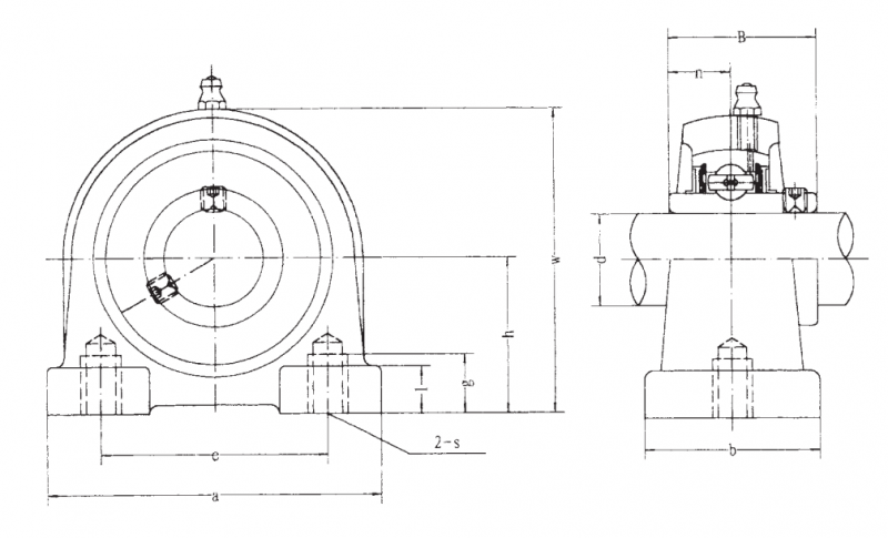 Подшипник UCPA 211 FBJ