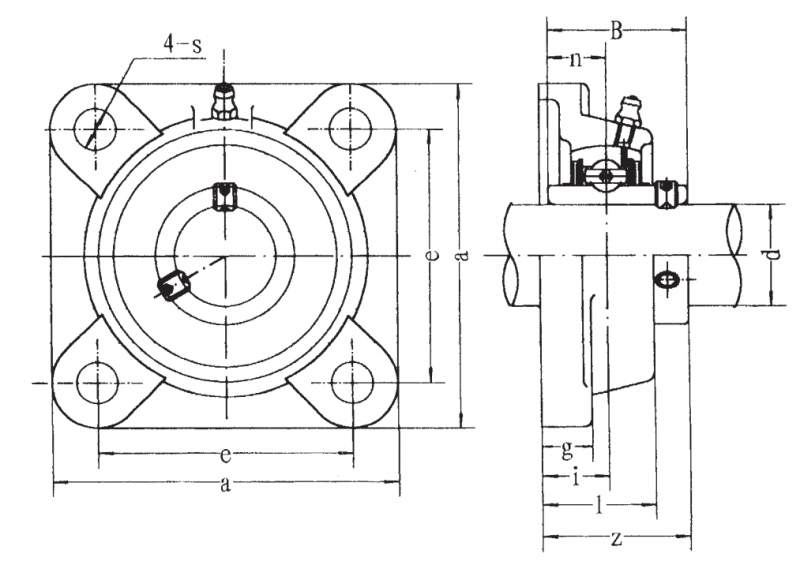 Подшипник UCF 317-55 FBJ