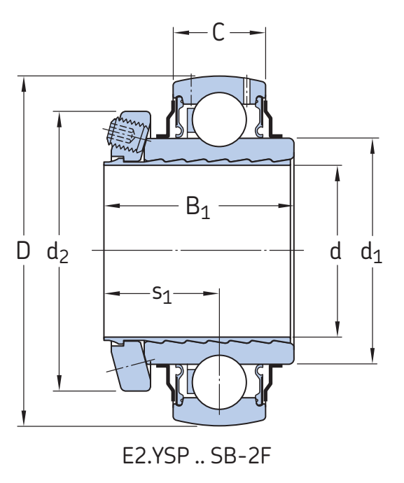 Подшипник YSP 207-106 SB-2F SKF