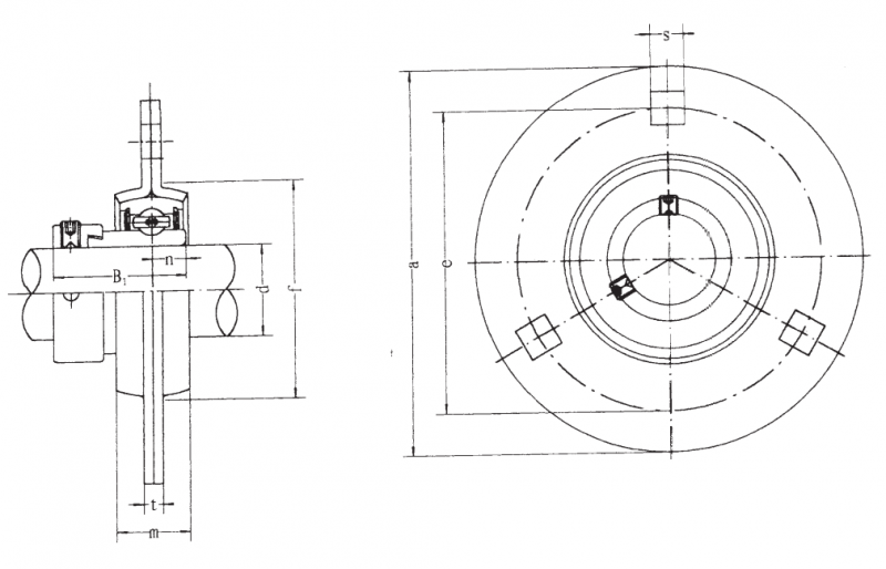 Подшипник SAPF 205-15 FBJ