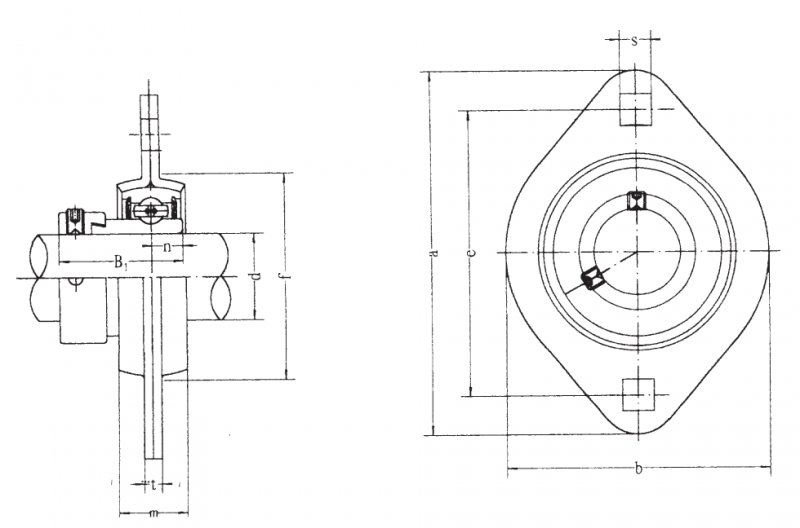Подшипник SAPFL 203-11 FBJ