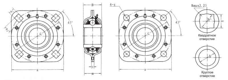 Подшипник ST 209-1-1/8 FBJ