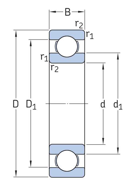 Подшипник 16038 SKF