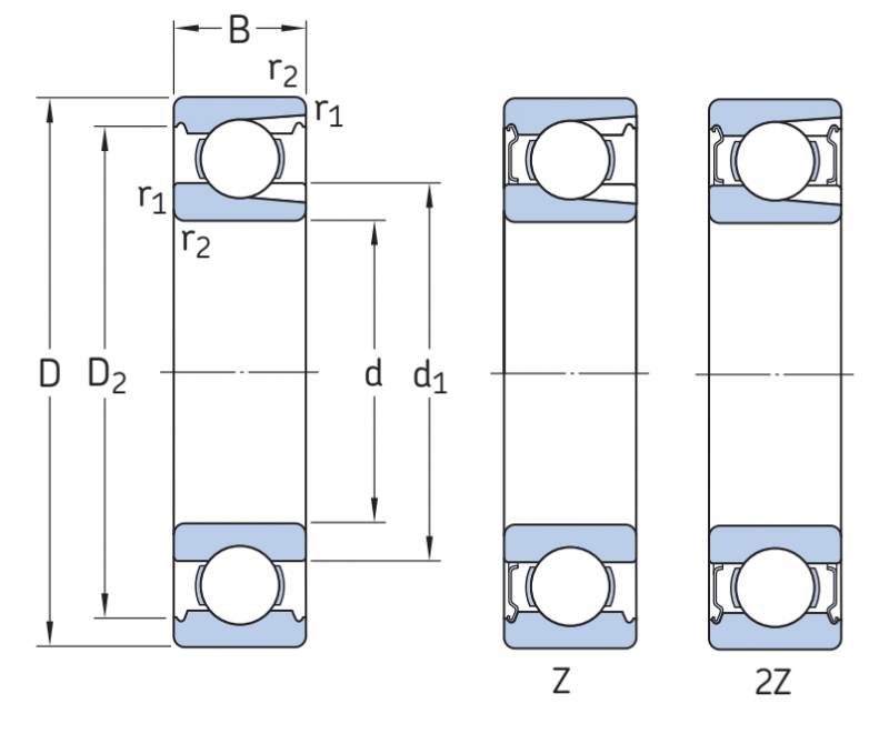 Подшипник 206 SKF