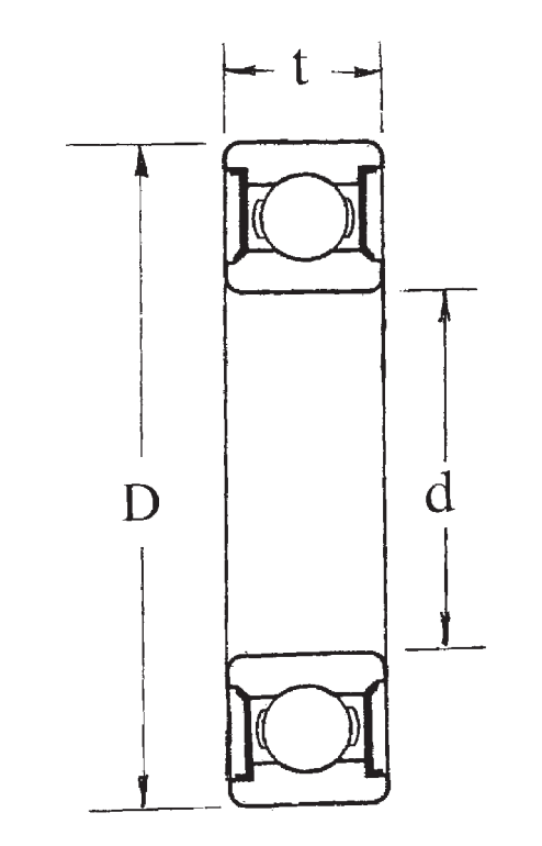 Подшипник 63003-2RS FBJ