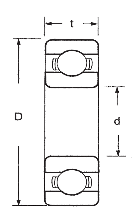 Подшипник 1633 Z FBJ