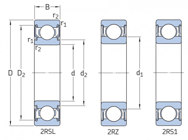 Подшипник 6006-2RZTN9/HC5C3WT SKF