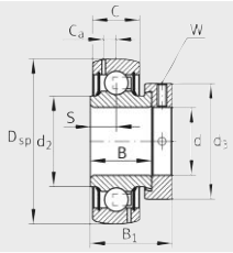 Подшипник GRA102-NPP-B-AS2/V INA